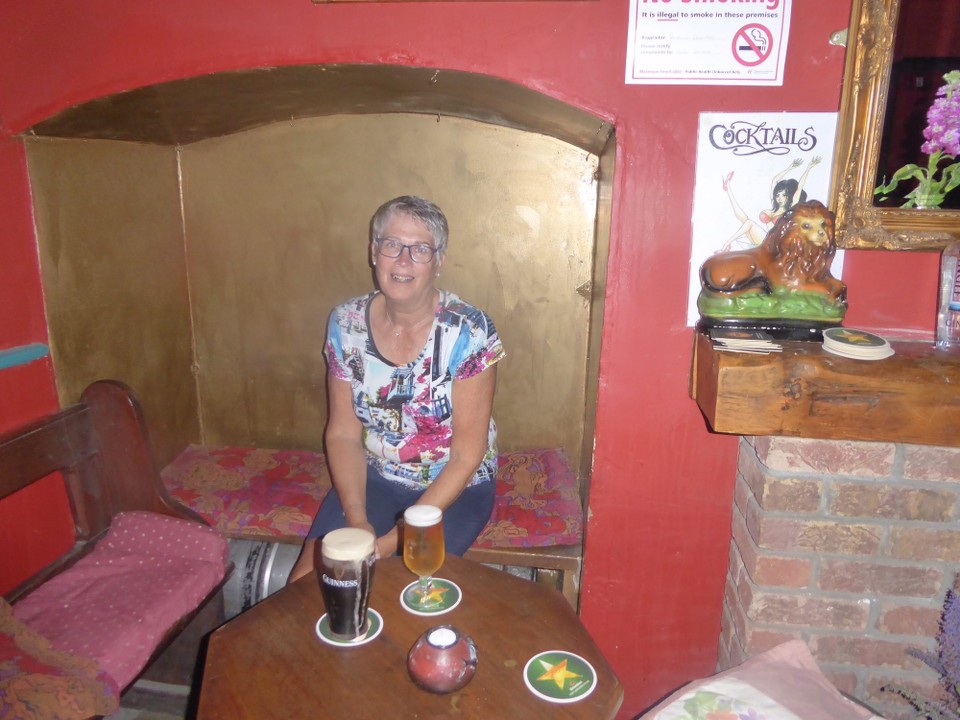 Ireland - Bantry - Love the way the benches are laid on beer barrels.