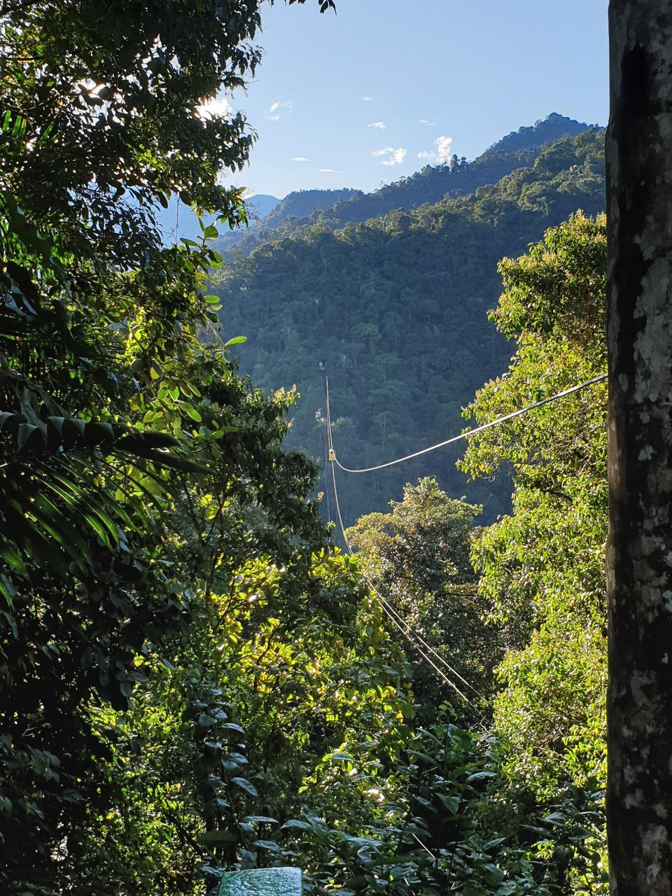 Ecuador - Mindo Valley - View of the Tarabita, when the weather was good