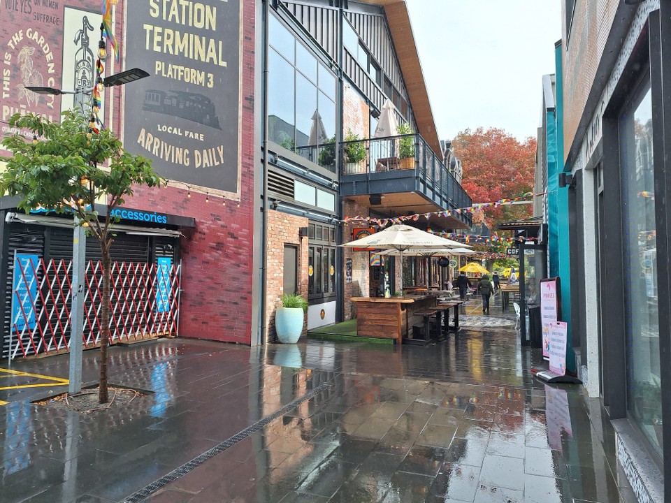 Neuseeland - Christchurch - Eingang Riverside Market