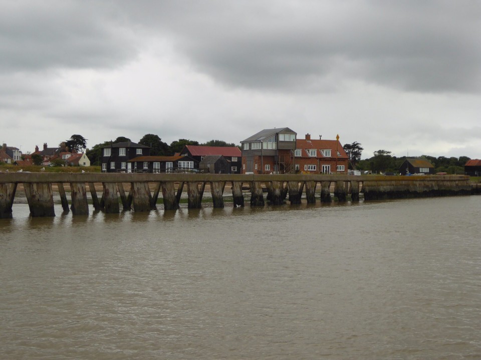 United Kingdom - Southwold - Walberswick side of the River Blyth, near the ferry; the name is derived from 2 Saxon words - Waldbert, the name of a Saxon and wyc meaning harbour. Before the floods of 1953 there were many fishing shacks on stilts along the bank.  Now Walberswick relies on tourism and is famous for crabbing.