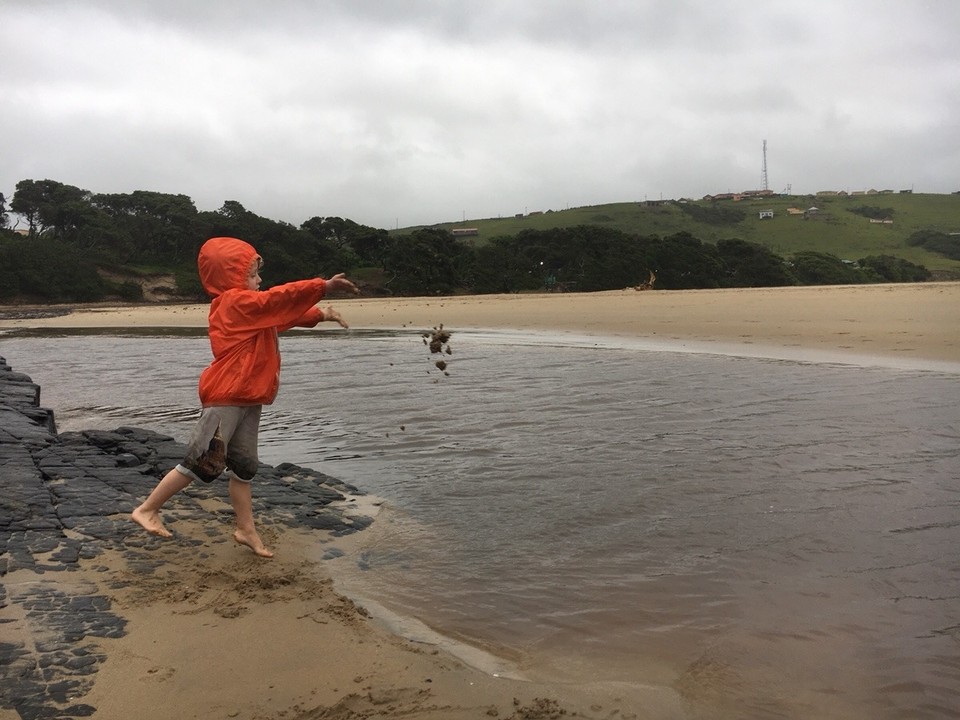 Südafrika -  - sprühregen ... ab auf den strand