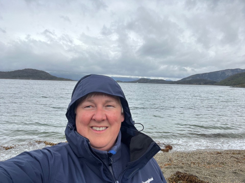 Argentina - Ushuaia - Me on the shore of the Beagle Channe