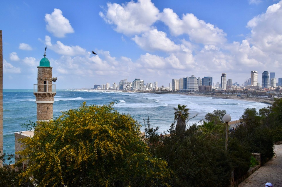Israel - Tel Aviv-Jaffa - Blick auf die Strandpromenade von Tel Aviv.