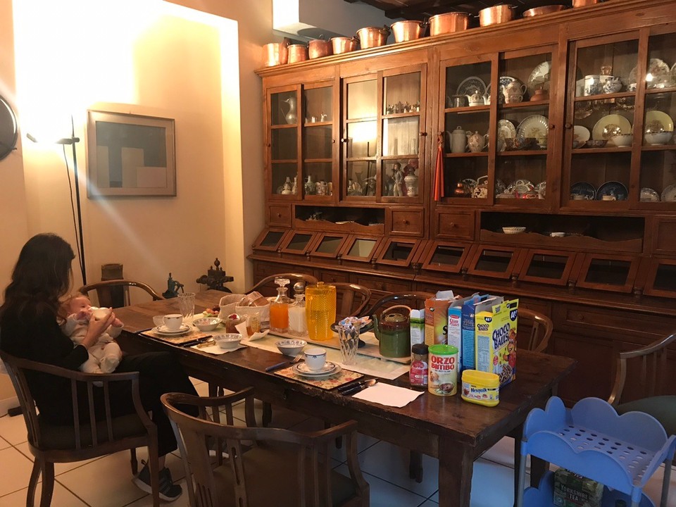 Italien - Cantù - Unser Frühstücksraum.