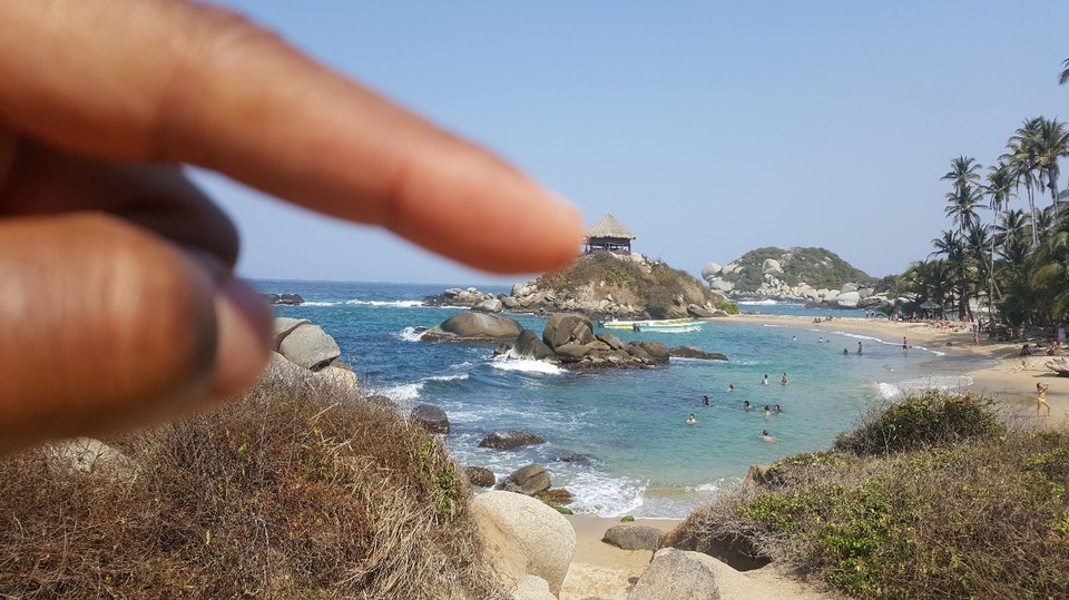 Kolumbien - Parque Nacional Natural Tayrona - ... an diesem geilen Ort zu schlafen. Hängematten direkt über dem Meer! Yeah.....