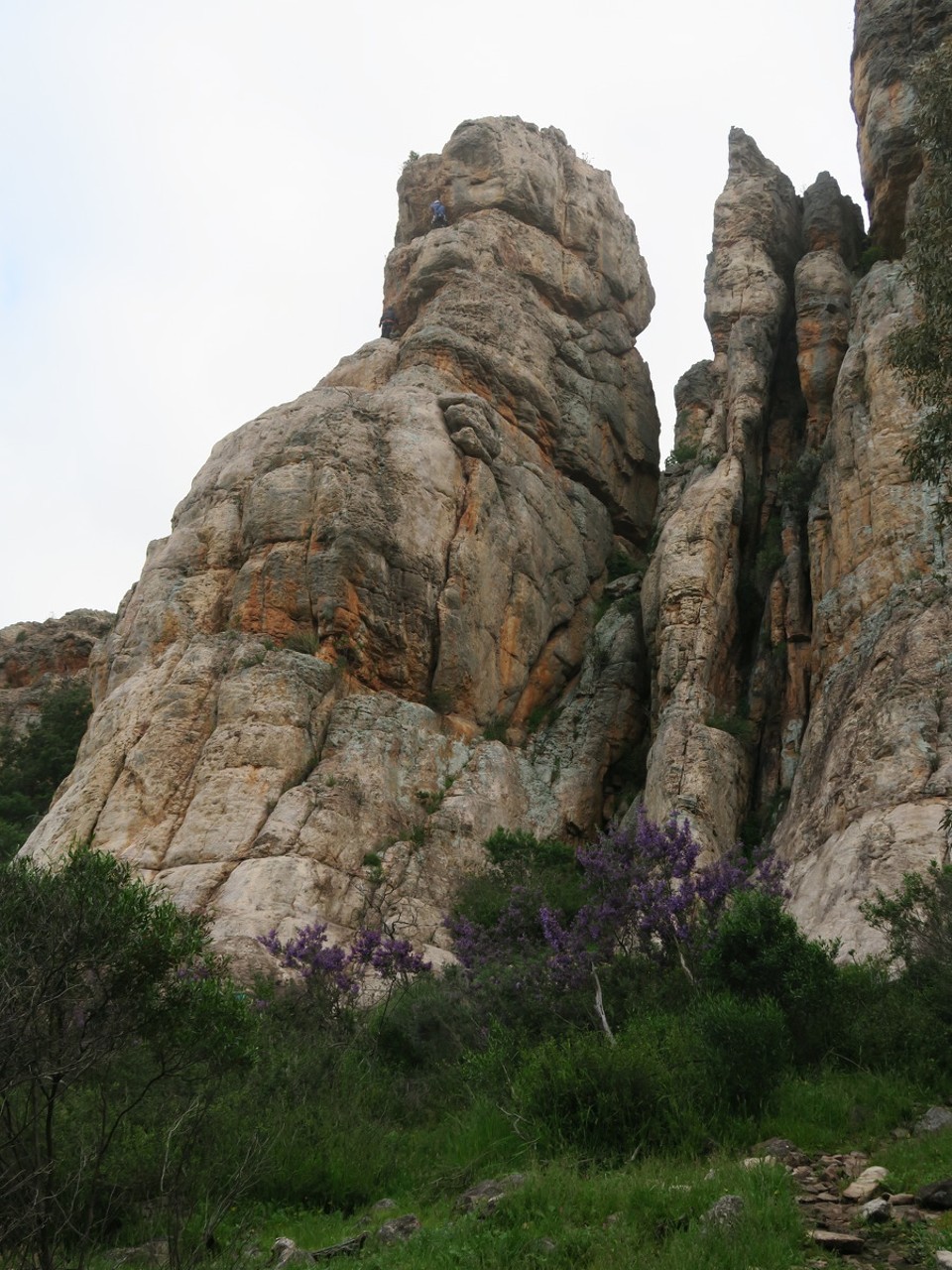 Australia - Grampians - Ici les enfants grimpent dans le 7a en trad...