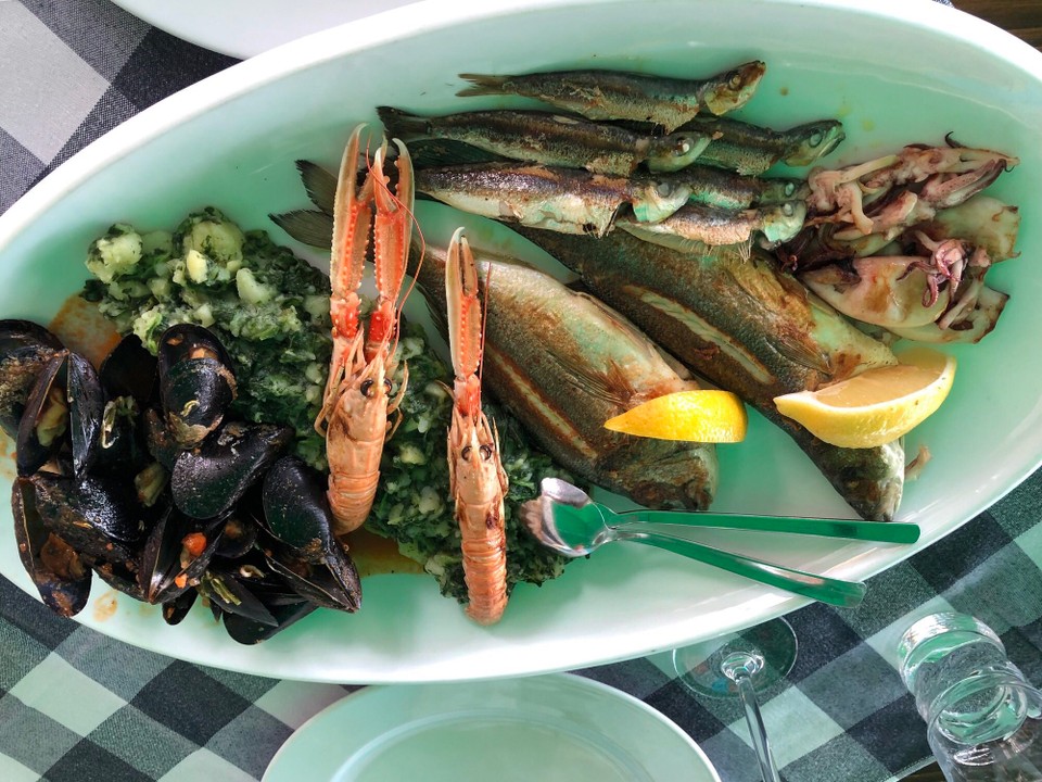 Kroatien - Fažana - Fischplatte für Zwei