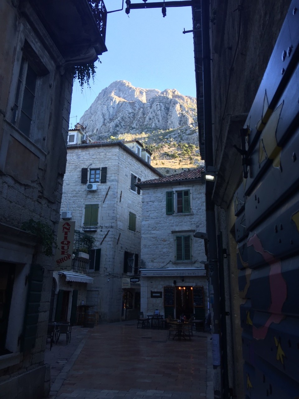  - Montenegro, Kotor - Street view and mountain