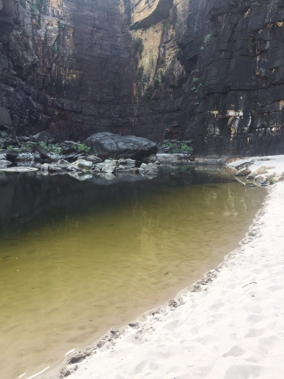  - Australia, Kakadu National Park, Jim Jim Falls - Itt már elég meleg volt a víz, jót fürödtünk benne. 