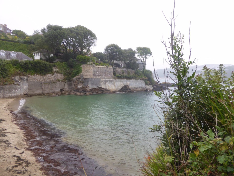 United Kingdom - Fowey - Port Neptune can be seen on the promontory. Dawn French owned it for 15 years until she sold in 2021.