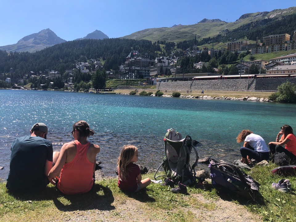 Schweiz - St. Moritz - Klein und GroßErholung am Wasser