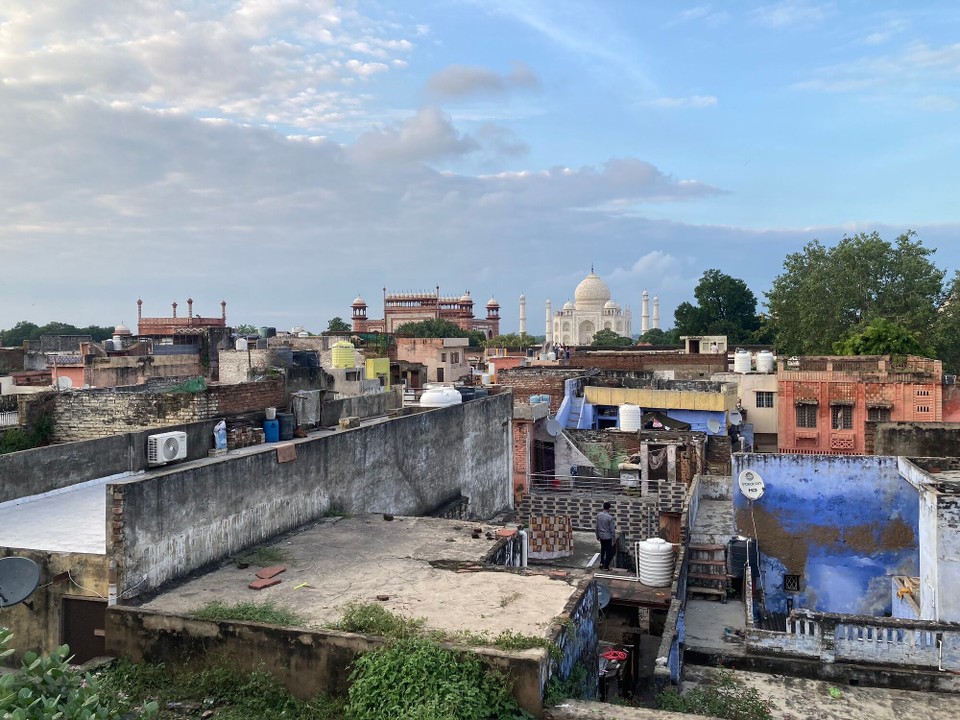 Indien - Agra - Ausblick vom Hostel 😃