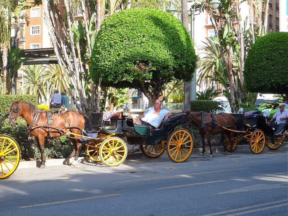  - Spanien, Málaga  - Hat er den Wagen gezogen?