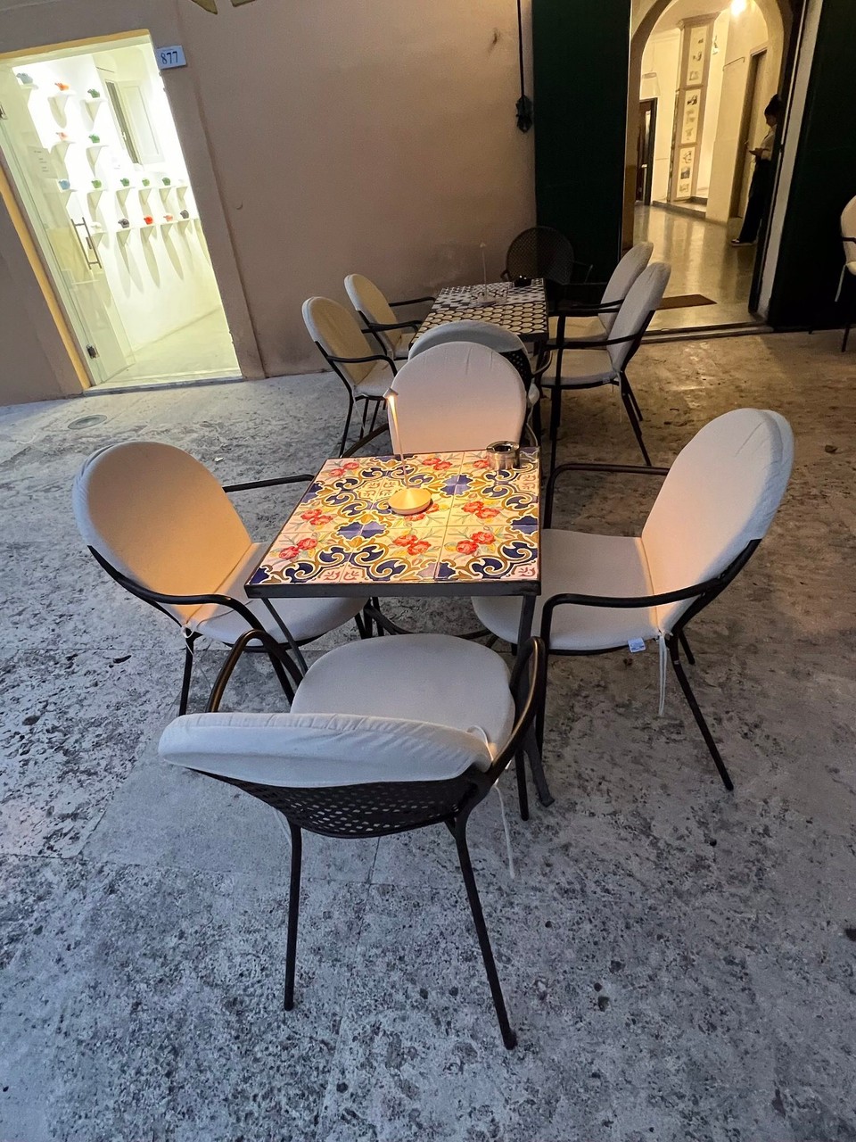 Italien - Capaccio - Gemütliches Restaurant auf dem „Kirchplatz“