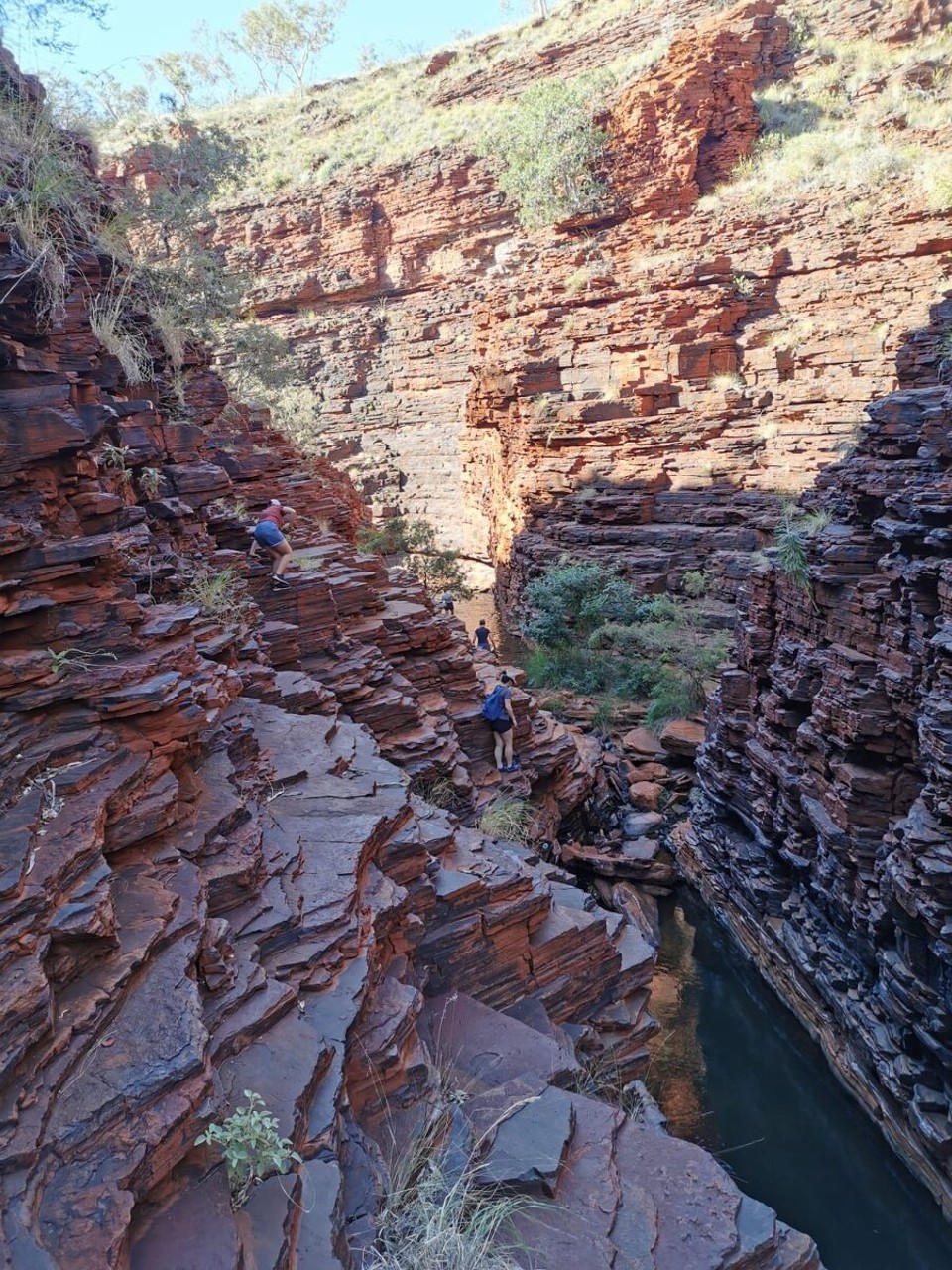 Australien - Karijini - Ideala Fels zu Chragsla