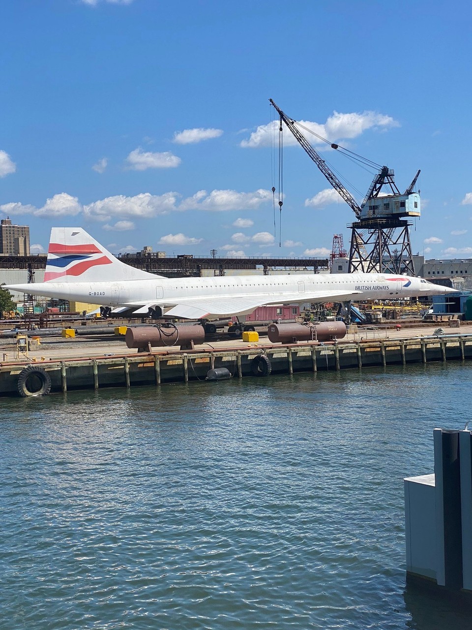 Vereinigte Staaten - New York - Die Concorde in den Navy Yards. ( Früher stand sie auf der Intrepid).