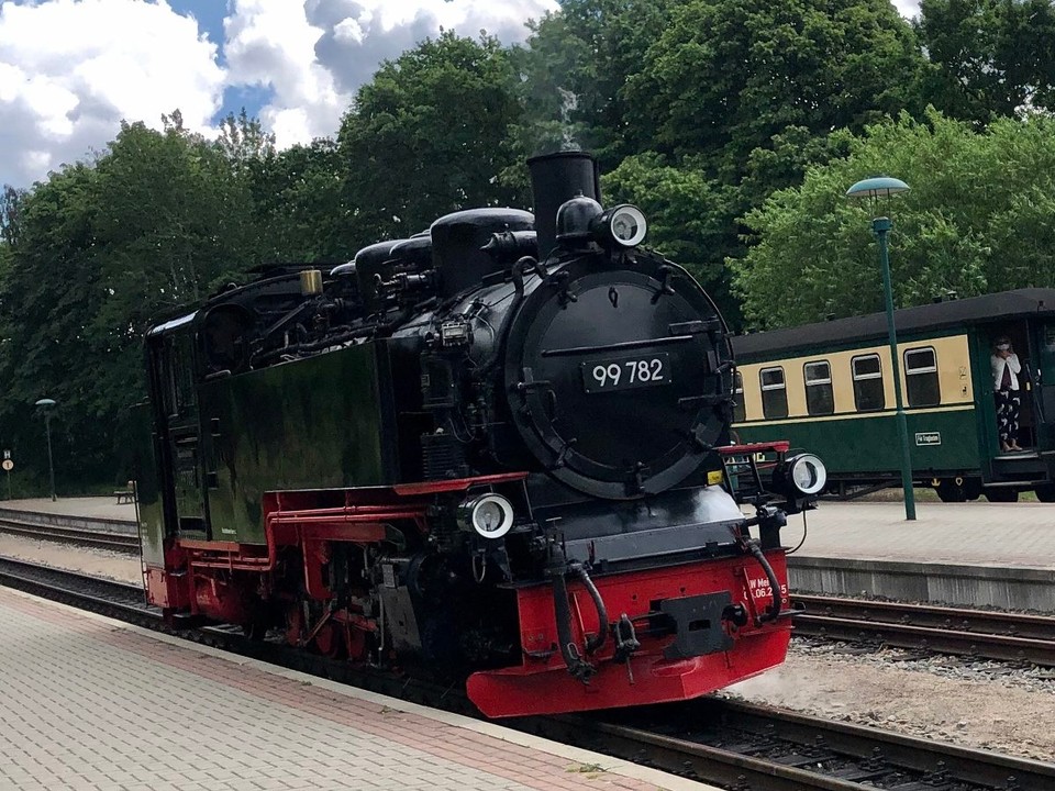 Deutschland - Lohme - Rasender Roland Dampfzug auf Rügen