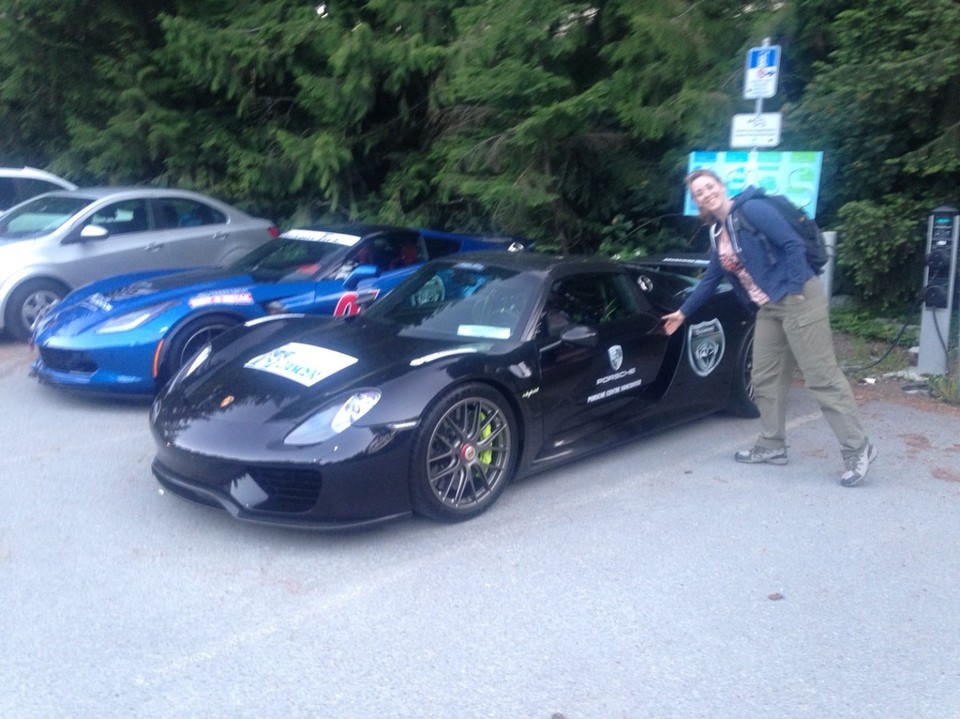 Canada - Whistler - Terug naar de camping in dit barrel (speciaal voor Eva)