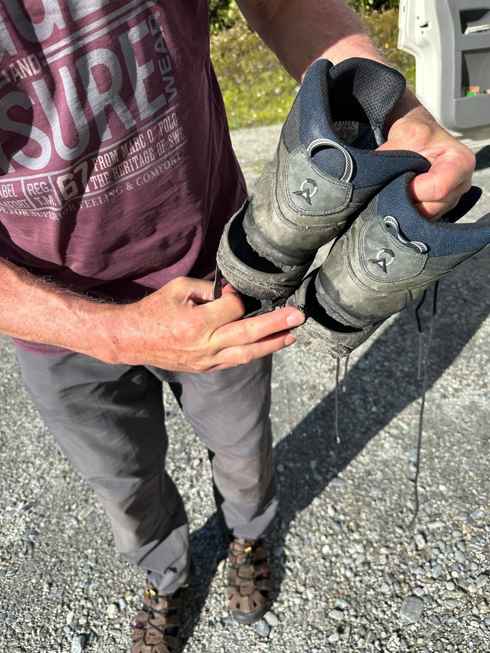 Neuseeland - Franz Josef/Waiau - ... das war's dann mit den alten Wanderschuhen 🤔