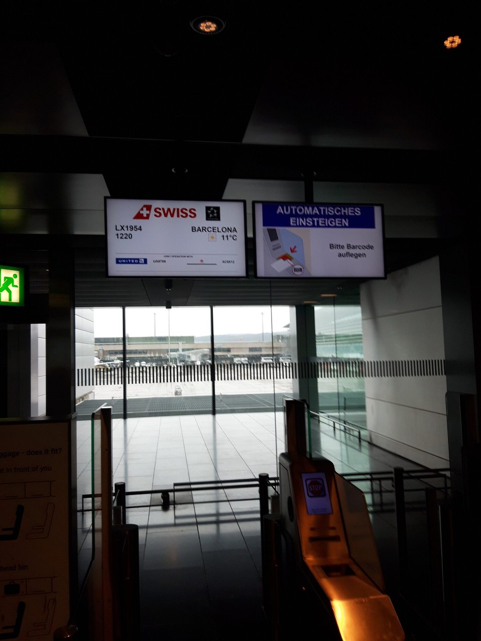 Schweiz - Zürich - virum Flug virun op Baecelona