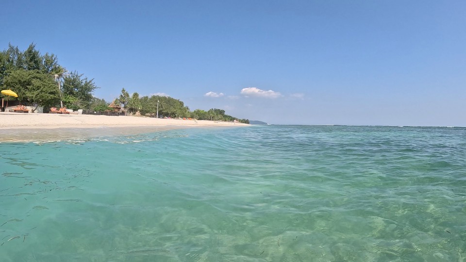 Indonesien - Kabupaten Lombok Utara - Heute war mal nur relaxen am Strand angesagt.