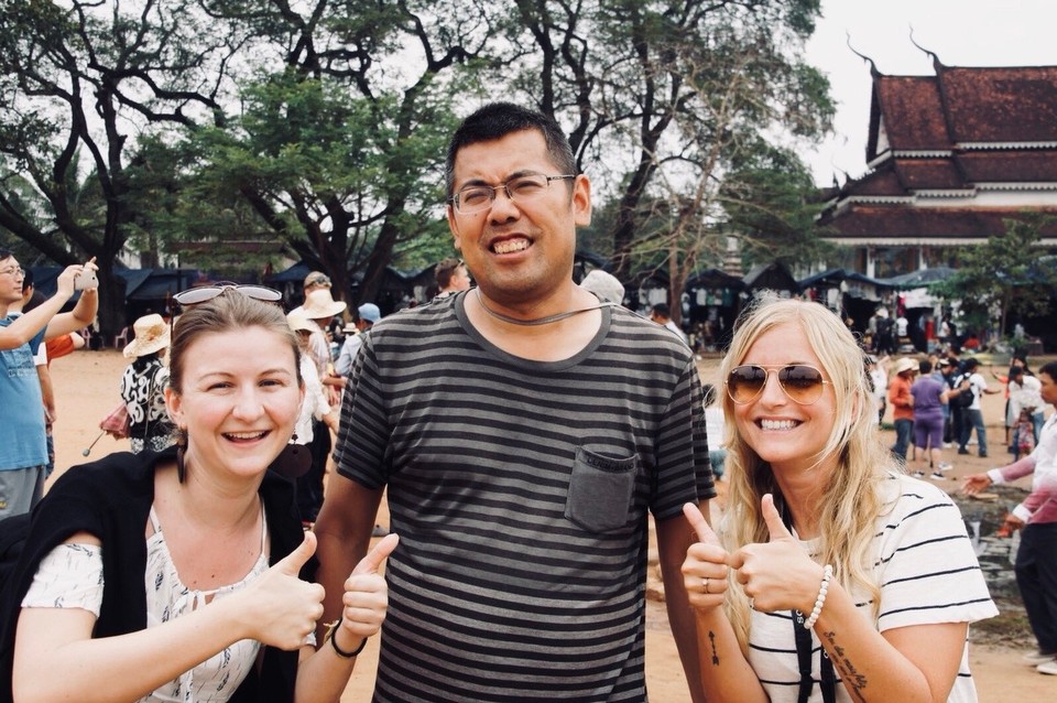 Kambodscha - Siem Reap - Unsere neue Bekanntschaft aus China, Dong Ta  (oder so) 😆