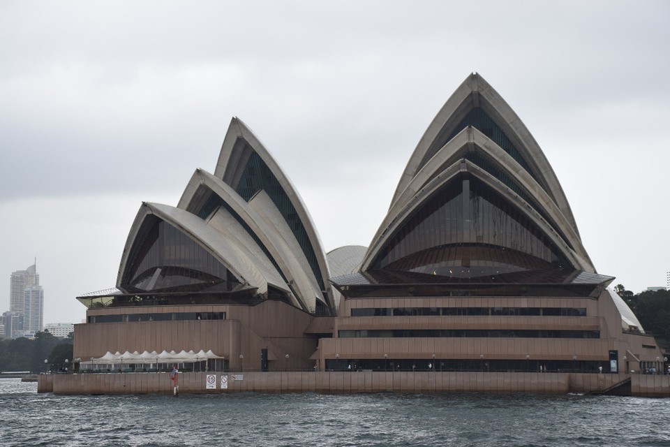 Australien - Sydney - Nochmal das Opera House - diesmal mit großen grauen Wolken!