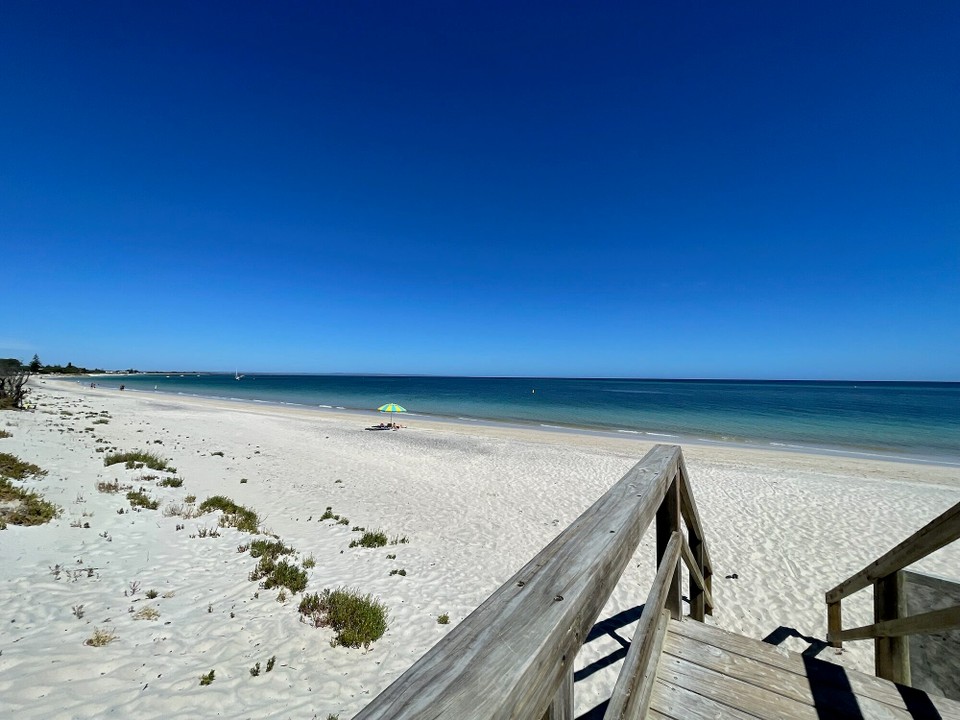Australien - Busselton - Zum Schluss sind wir noch an den Strand gegangen.