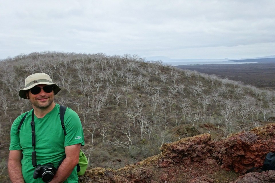 Ecuador - Isabela Island - Luke in full Galapagos mode