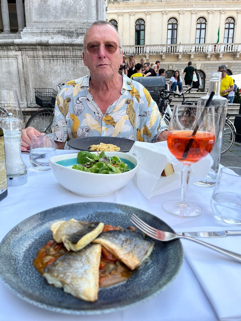 Italien - Padua - Endlich Pause am Marktplatz