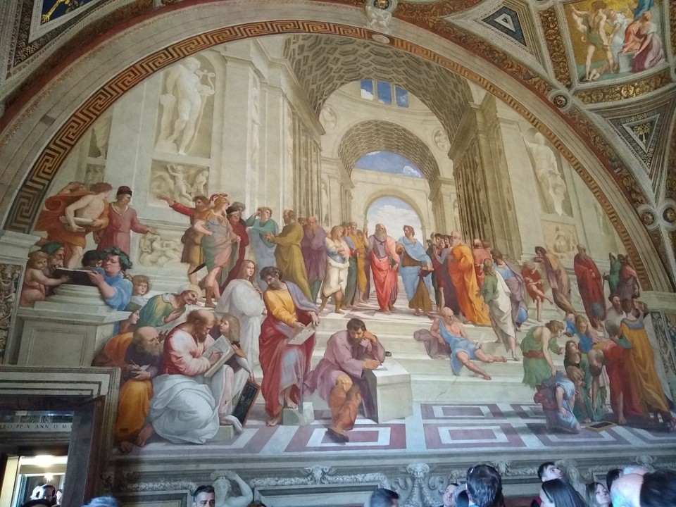 Italy - Rome - Raphael's School of Athens.  Discussion from class in 9th grade.