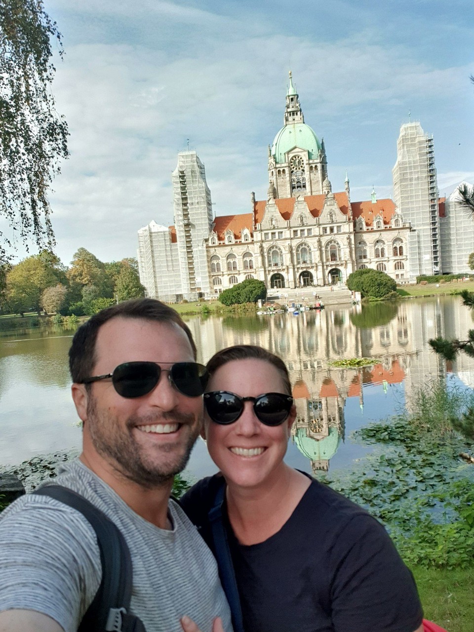 Germany - Hanover - Us and the New Town Hall