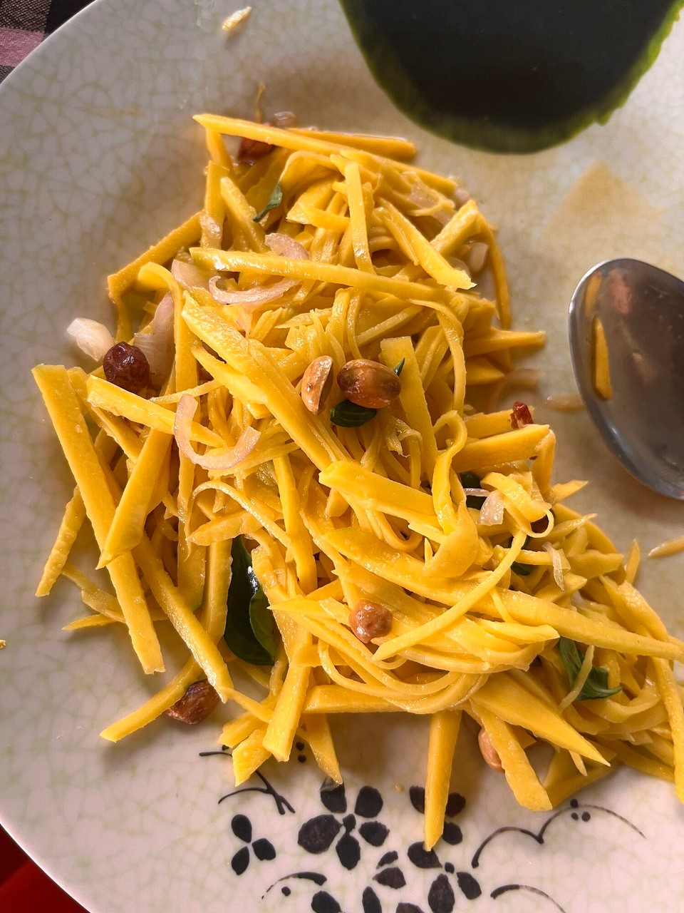 Cambodia - Phnom Penh - Mango salad which I didn’t think I was going to like but it was actually very delicious 