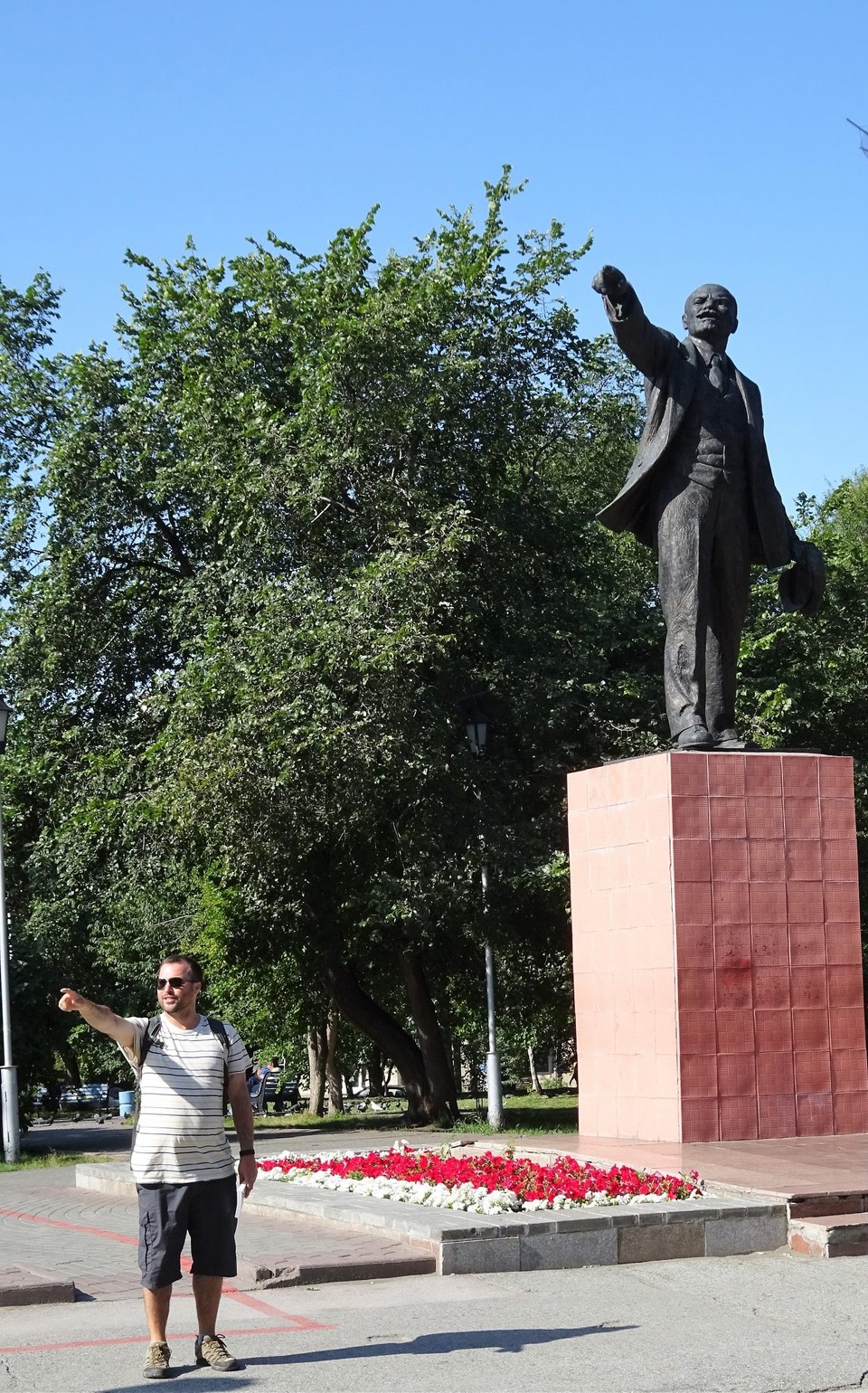 Russia - Novosibirsk - Luke and Lenin - Novosibirsk