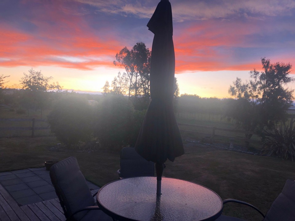 Neuseeland - South Island - Sonnenuntergang in Appleby