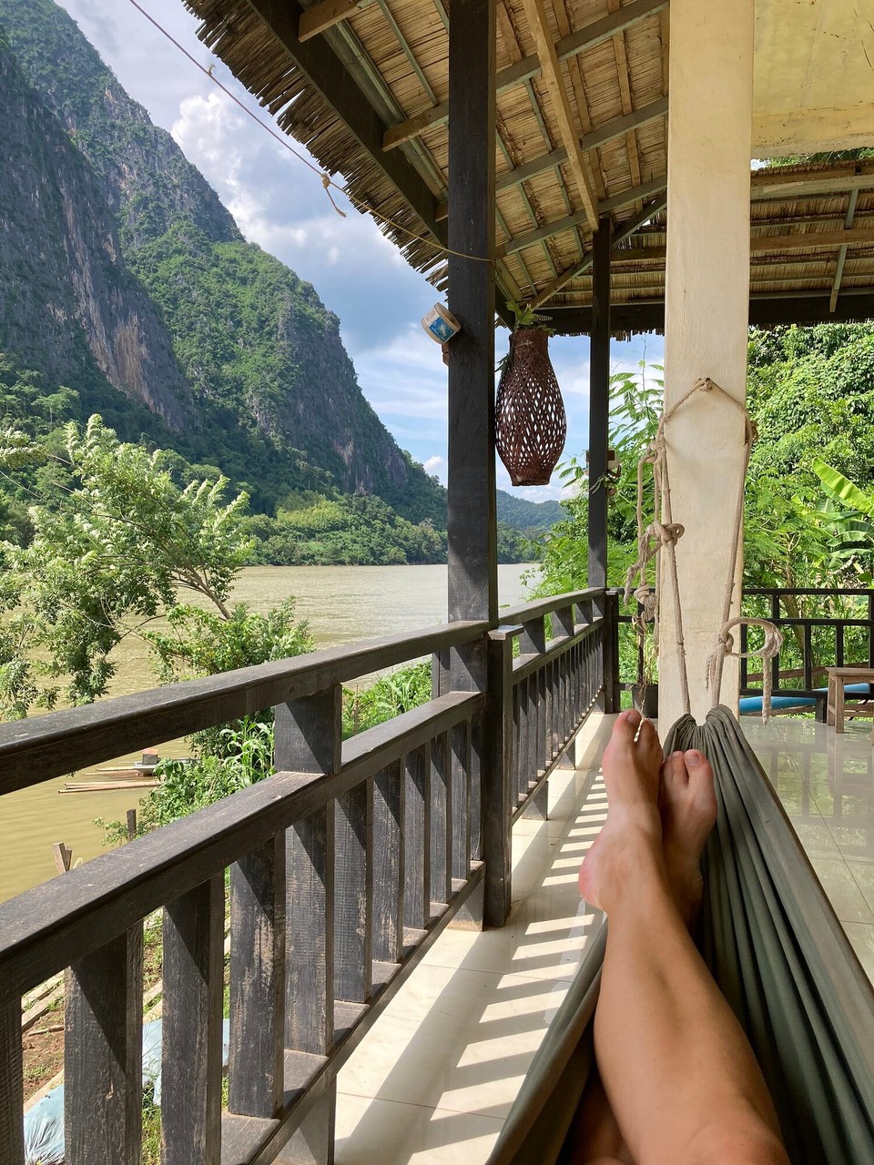 Laos - Ngoi - Bisschen im Hostel ausruhen