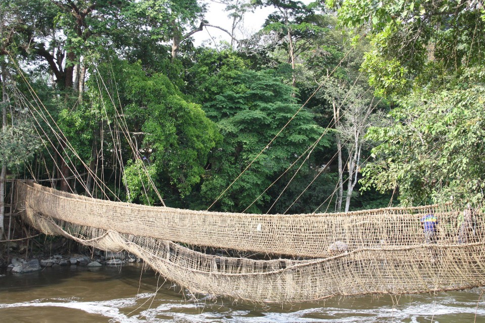 Gabun - Franceville - Lianenbrücke