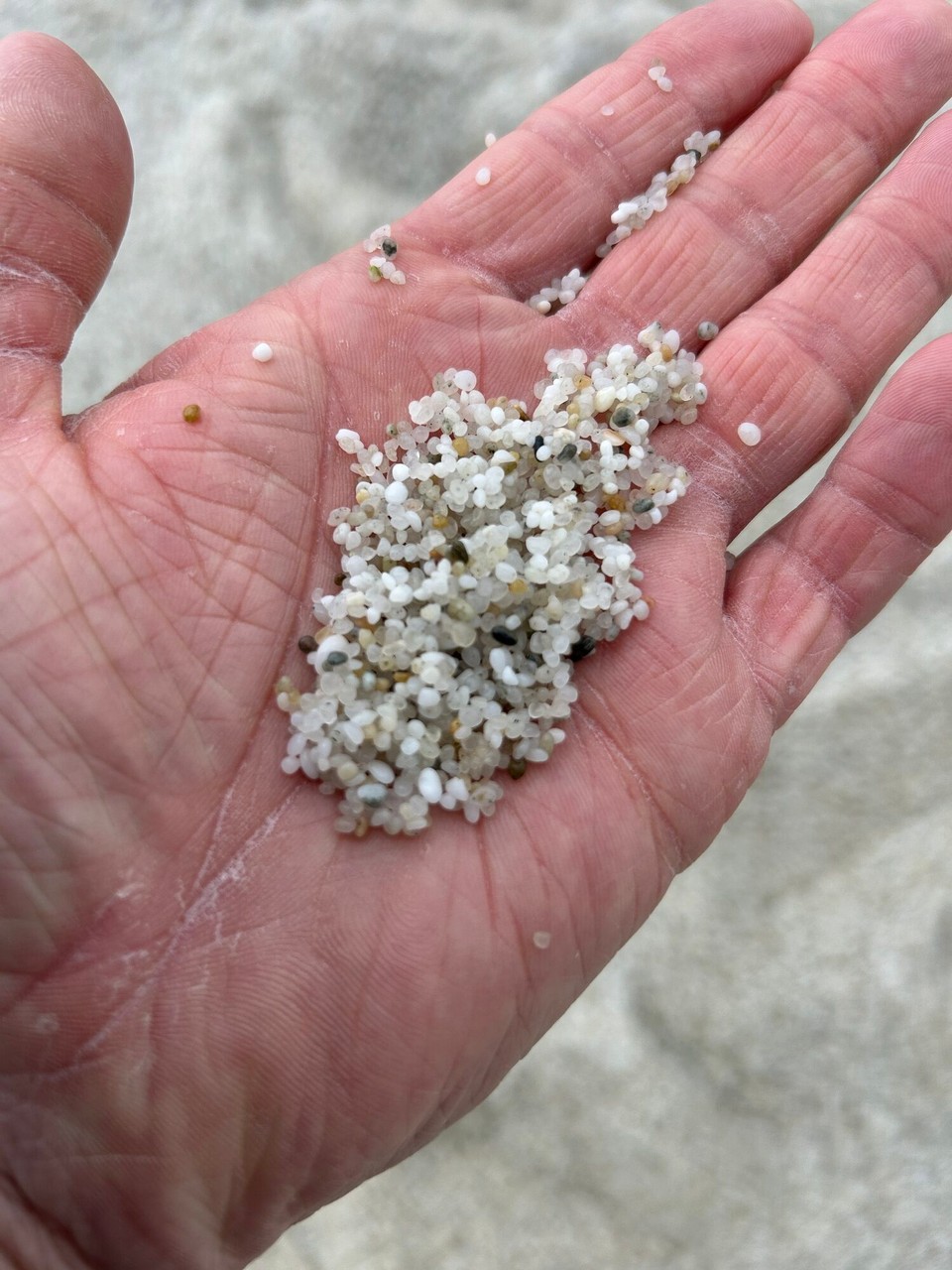 Italien - Tresnuraghes - Reiskornstrand