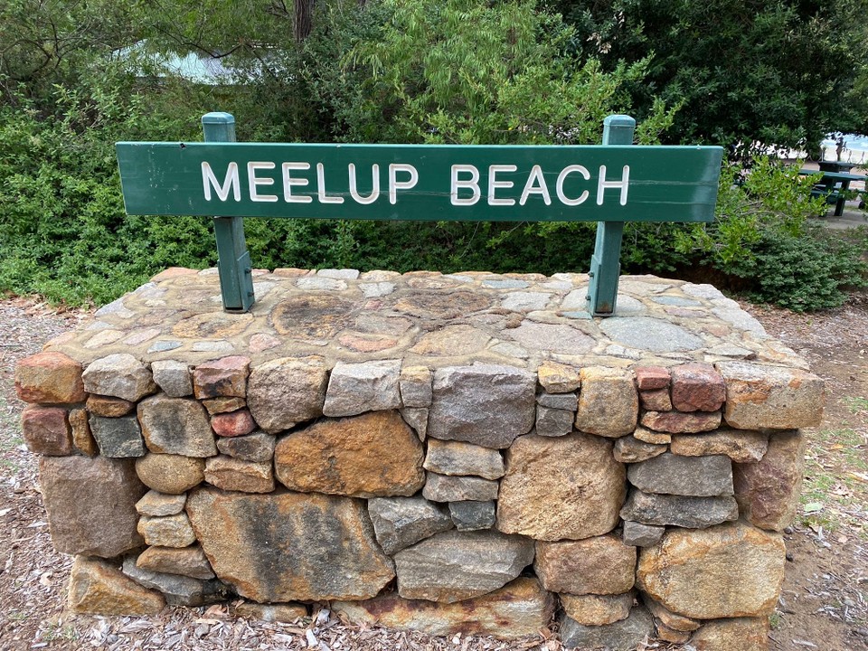 Australien - Naturaliste - .....und fahren auf der Rückfahrt entlang der Meelup Beach