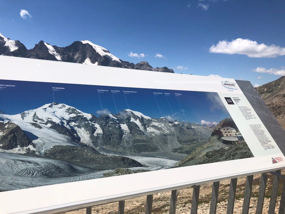 Schweiz - Pontresina - Winter 4049 m, mit Piz Palü 3900m, Lagalp 2959 und Bellavista3922