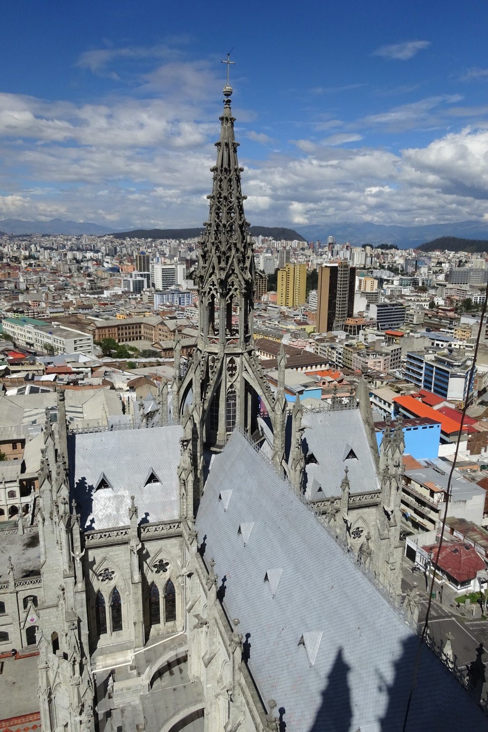 Ecuador - Quito - View from the top of the spire