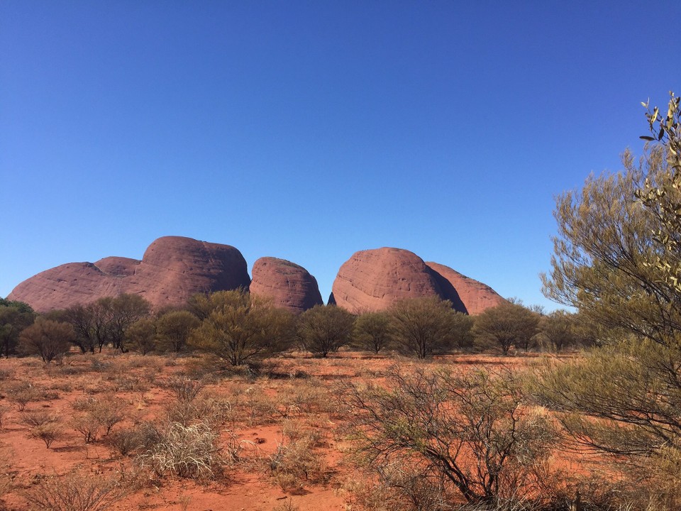 Australien -  - Kata Tjuta (die Olgas) sind ebenfalls grandios. 