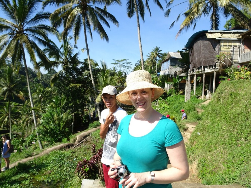 Indonesia - Tegallalang rijstterrassen - Femke en Ketut