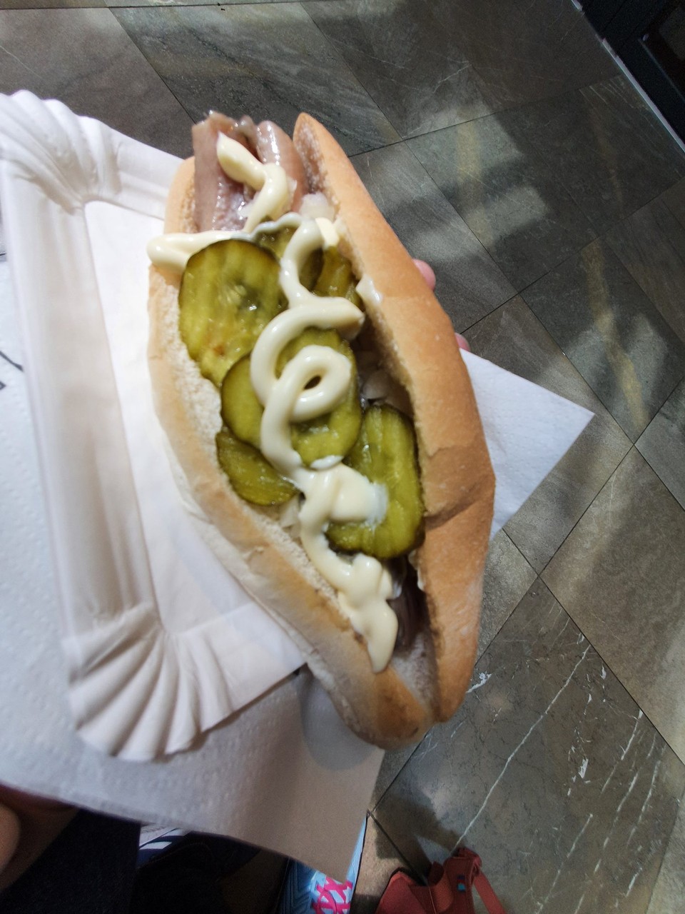 Niederlande - Amsterdam - Zur Stärkung ein "haringbroodjes".