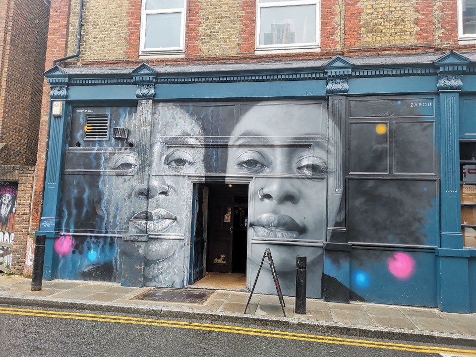 United Kingdom - London - Graffiti während der Ripper Tour