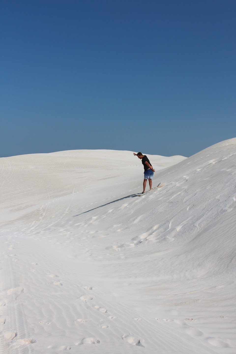 Australien - Lancelin - Fast wie mit dem Snowboard 