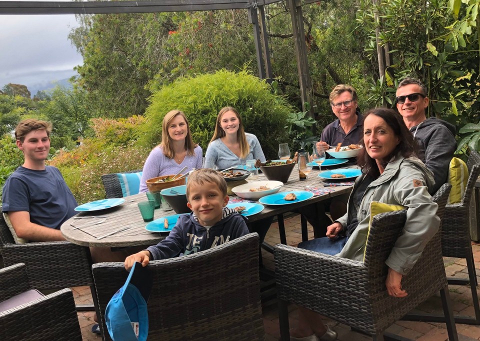 Neuseeland - Upper Moutere - Hervorragendes Abendessen bei Stuart und P in Flaxmore, es war ein Traum!!!!!!