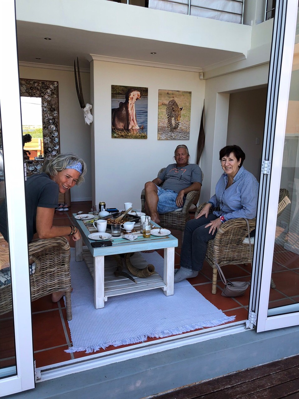 Südafrika - Southern Suburbs - frisch gebackener Flaumenkuchen Langendammer Art war die Begrüssung