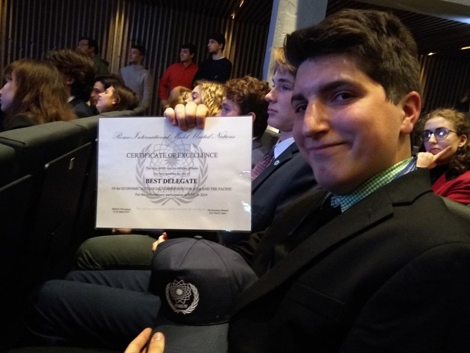 Italy - Rome - Jake: Best Delegate ECOSOC Asia and Pacific