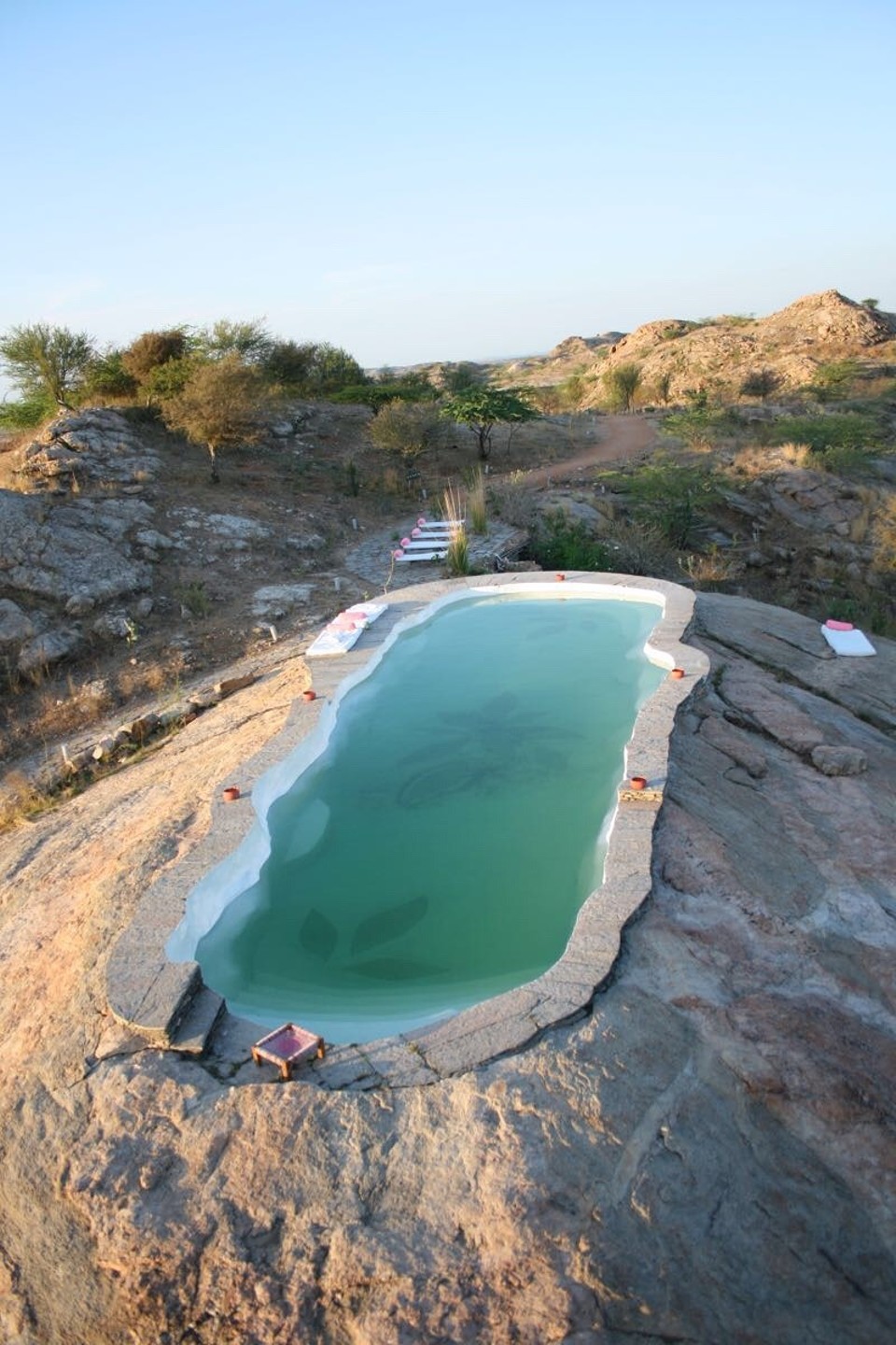 Lakshman Sagar -  - the pool is carved in the rock